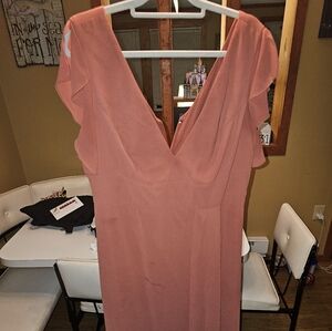 Worn once size eighteen david's bridal cinnamon dress